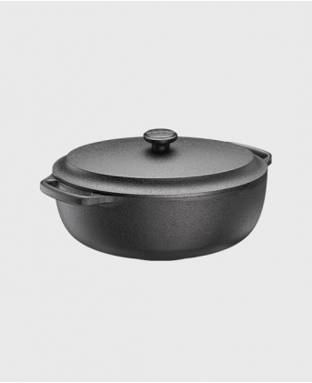 Casserole oval 4 L with cast iron lid