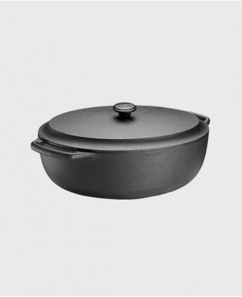 Casserole oval 6 L with cast iron lid